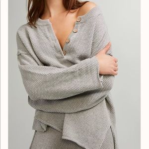 NWT Free People Hailee Sweater Set Heather Grey S